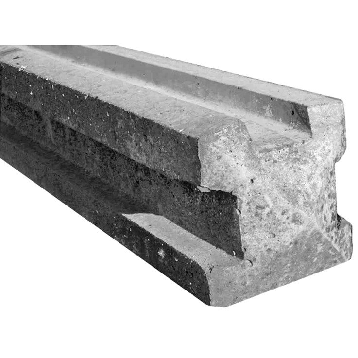 Slotted Concrete 3-Way Post 125x125x2665mm (8'9")